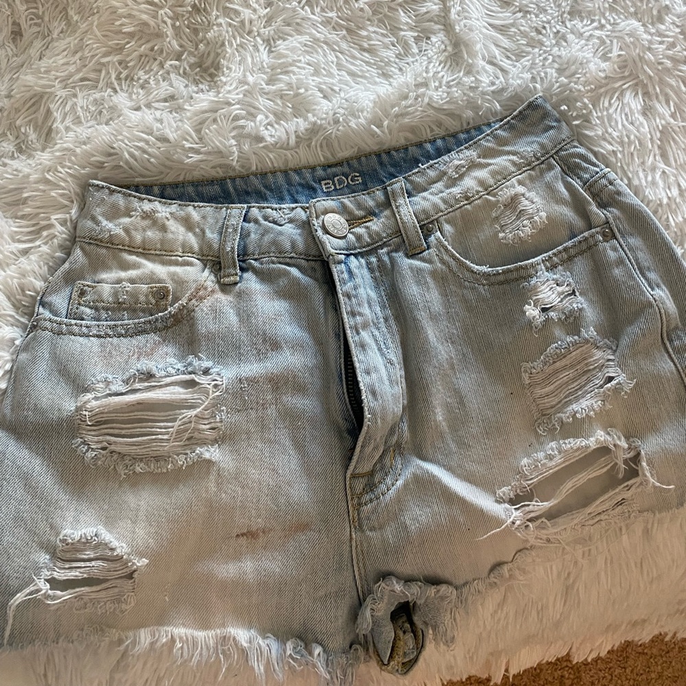 BDG light wash Jean shorts